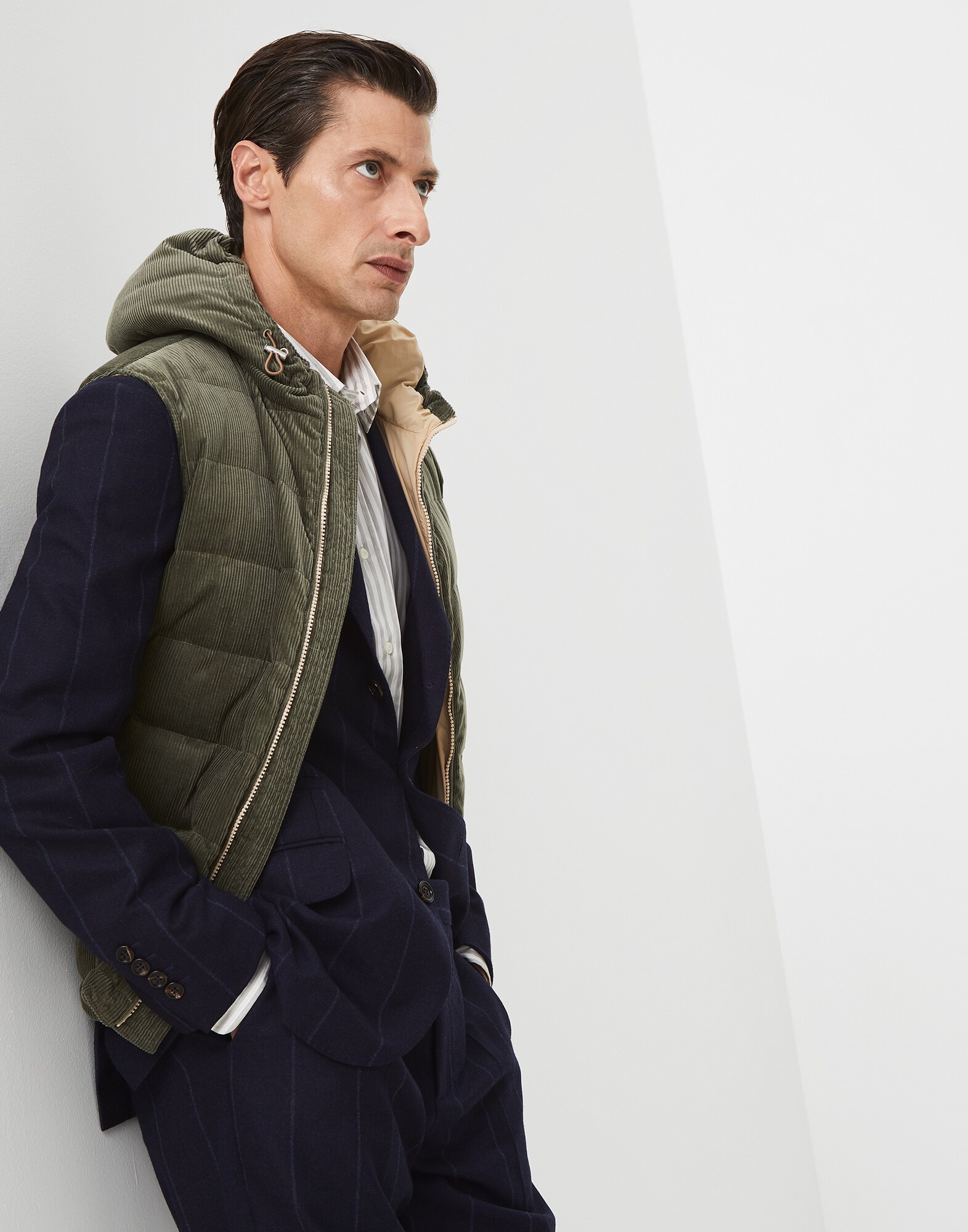 Down Sleeveless Jacket - Editorial view