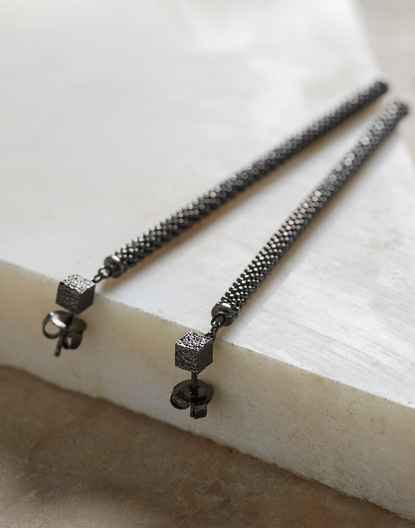 Silver earrings