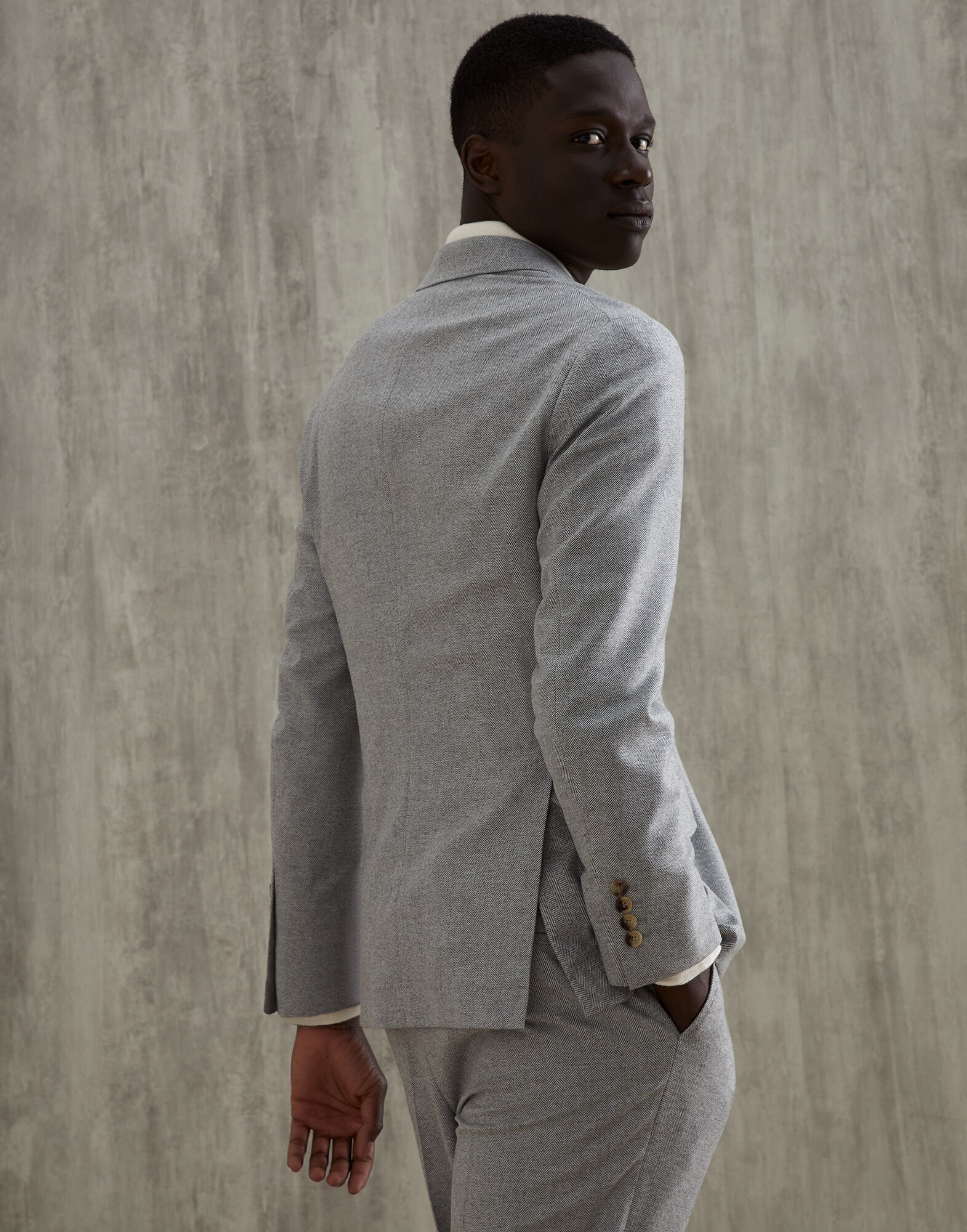 Single Breasted Blazer - Back view