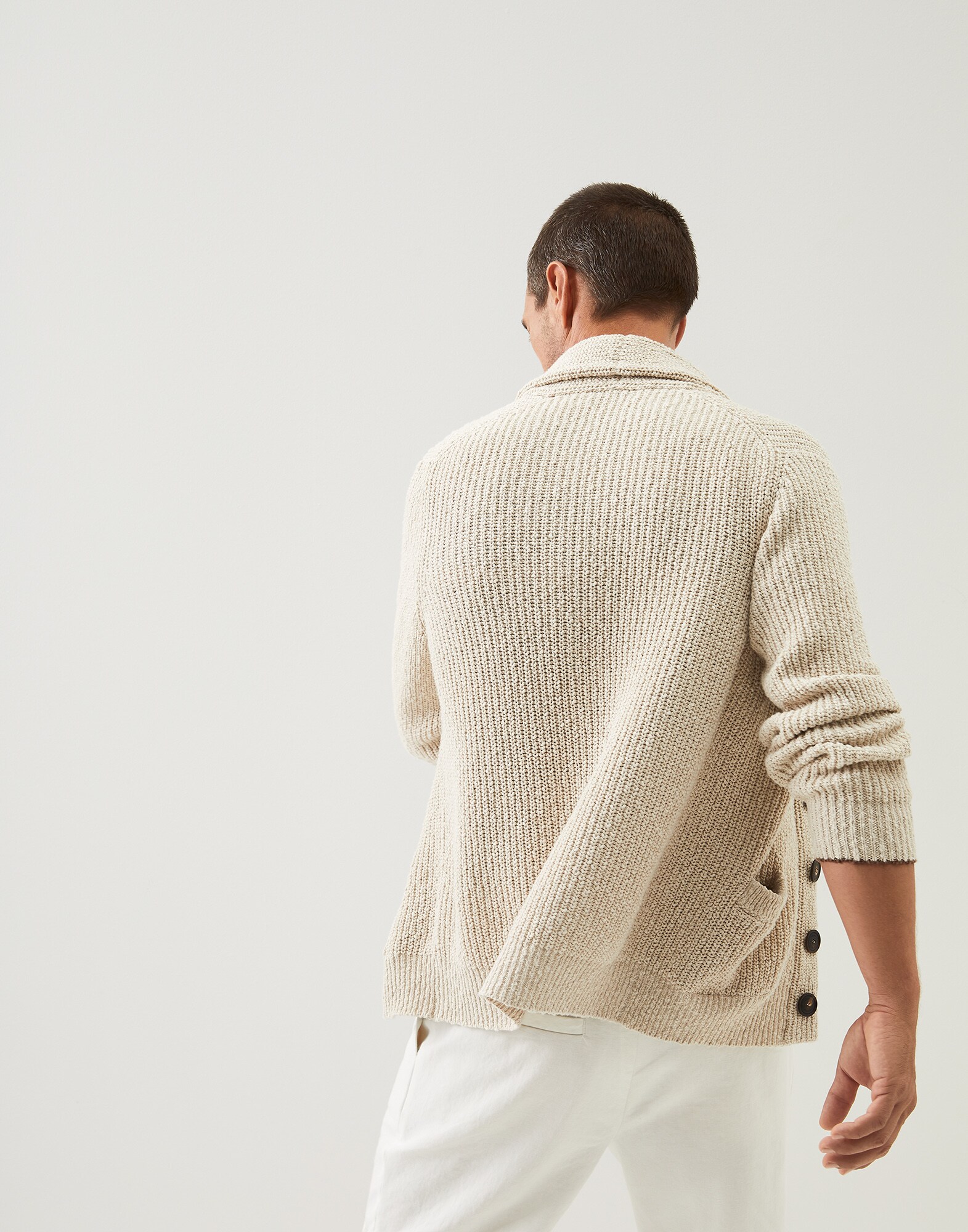 Button-front Cardigan - Back