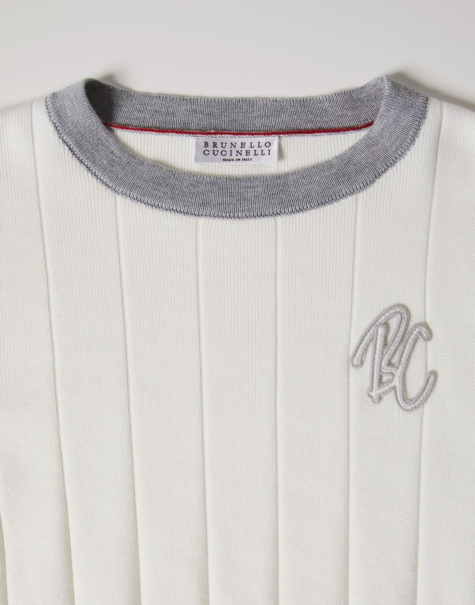 Pullover in Rippenstrick Panama Jungen - Brunello Cucinelli