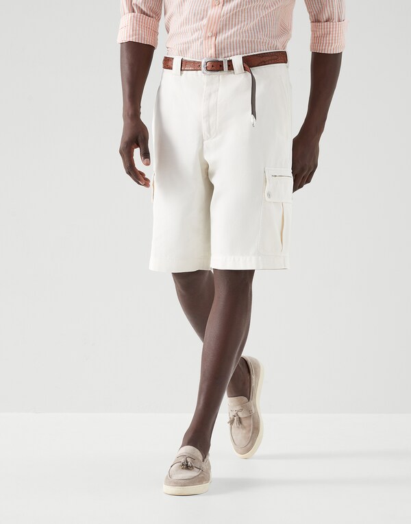 Bermuda shorts with cargo pockets Off-White Man - Brunello Cucinelli