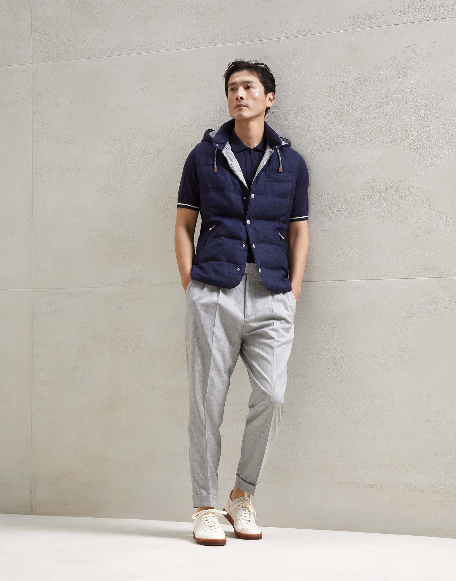 Down Vest - Full look