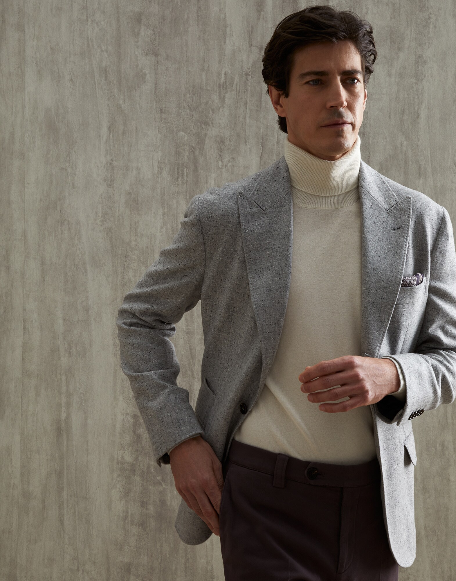 Chaqueta de Botonadura Simple - Vista editorial