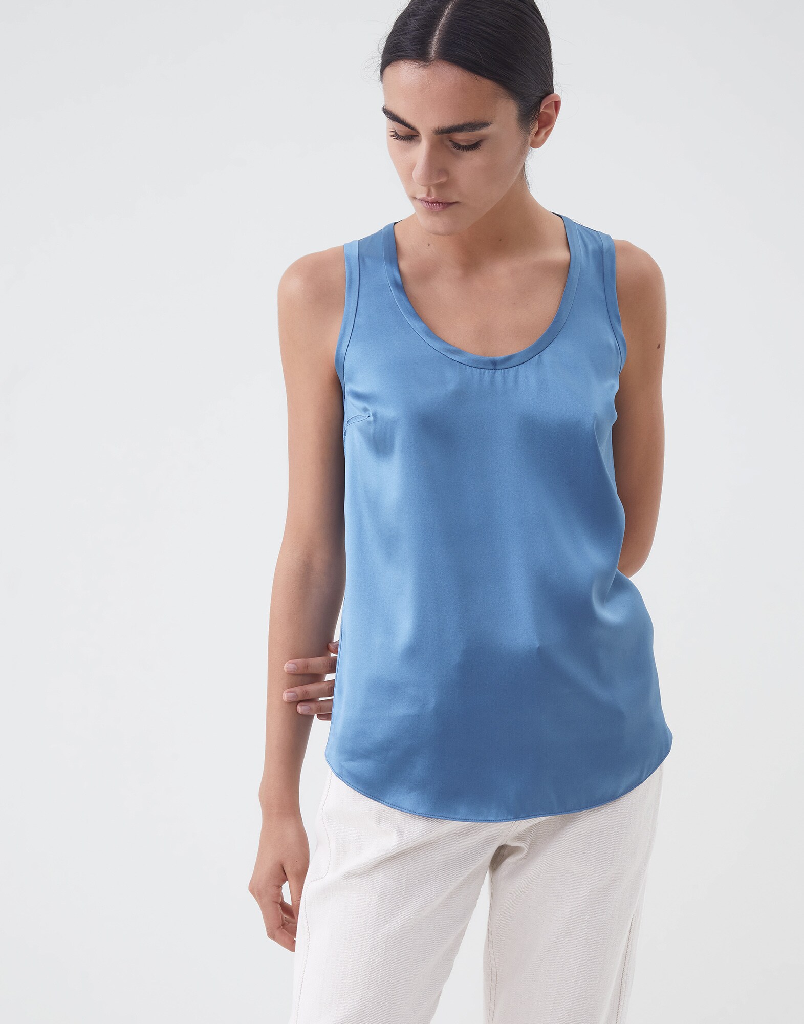 Top Indigo Woman 1 - Brunello Cucinelli