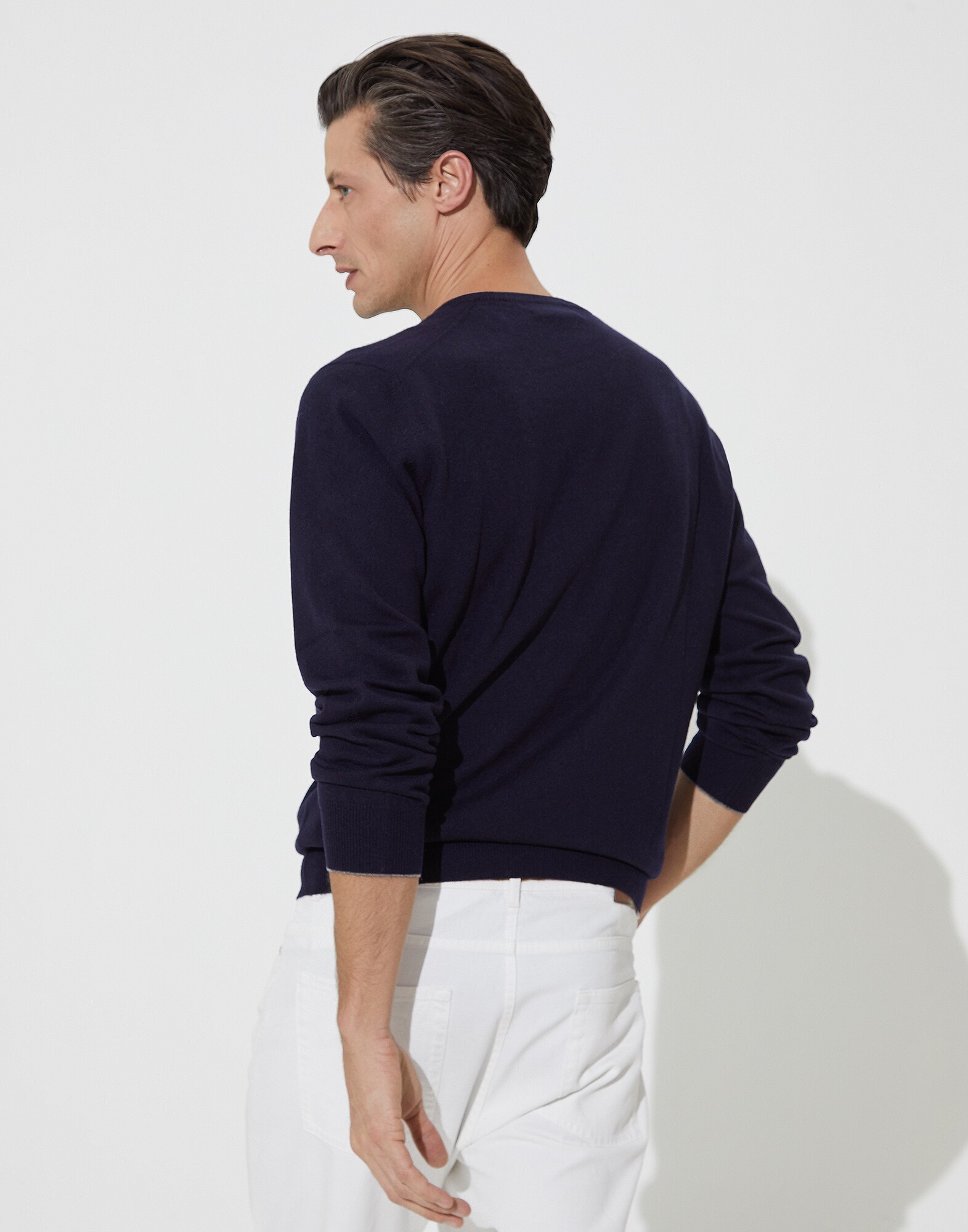 V-neck Sweater - Back