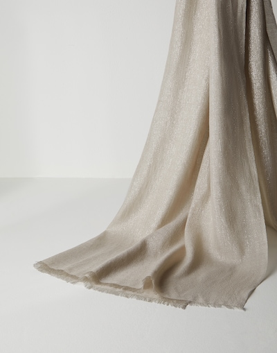 Cashmere and silk scarf Rice Woman - Brunello Cucinelli 