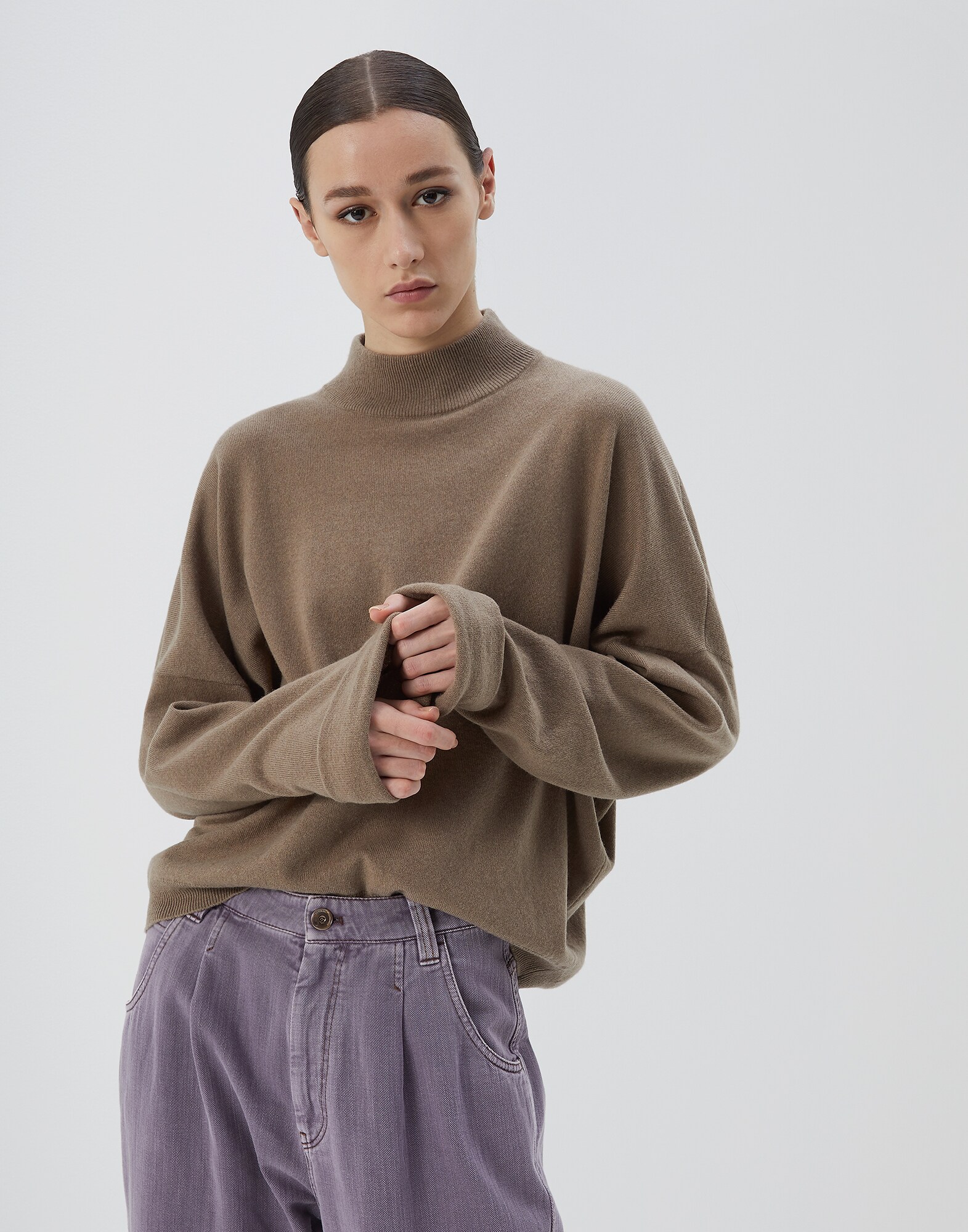 High Neck Sweater - Front