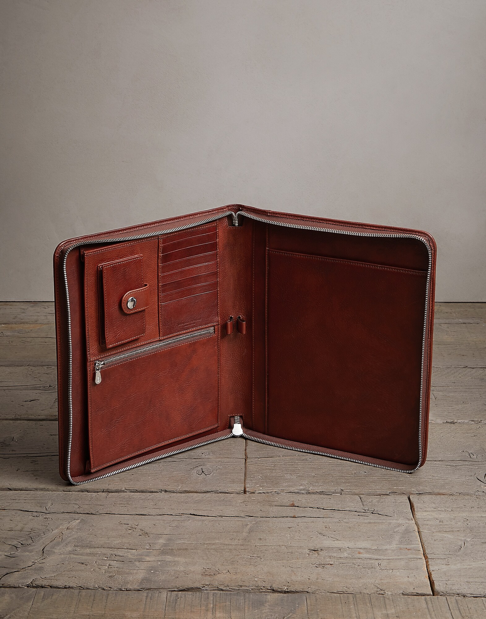 Document Holder Cognac Man 2 - Brunello Cucinelli