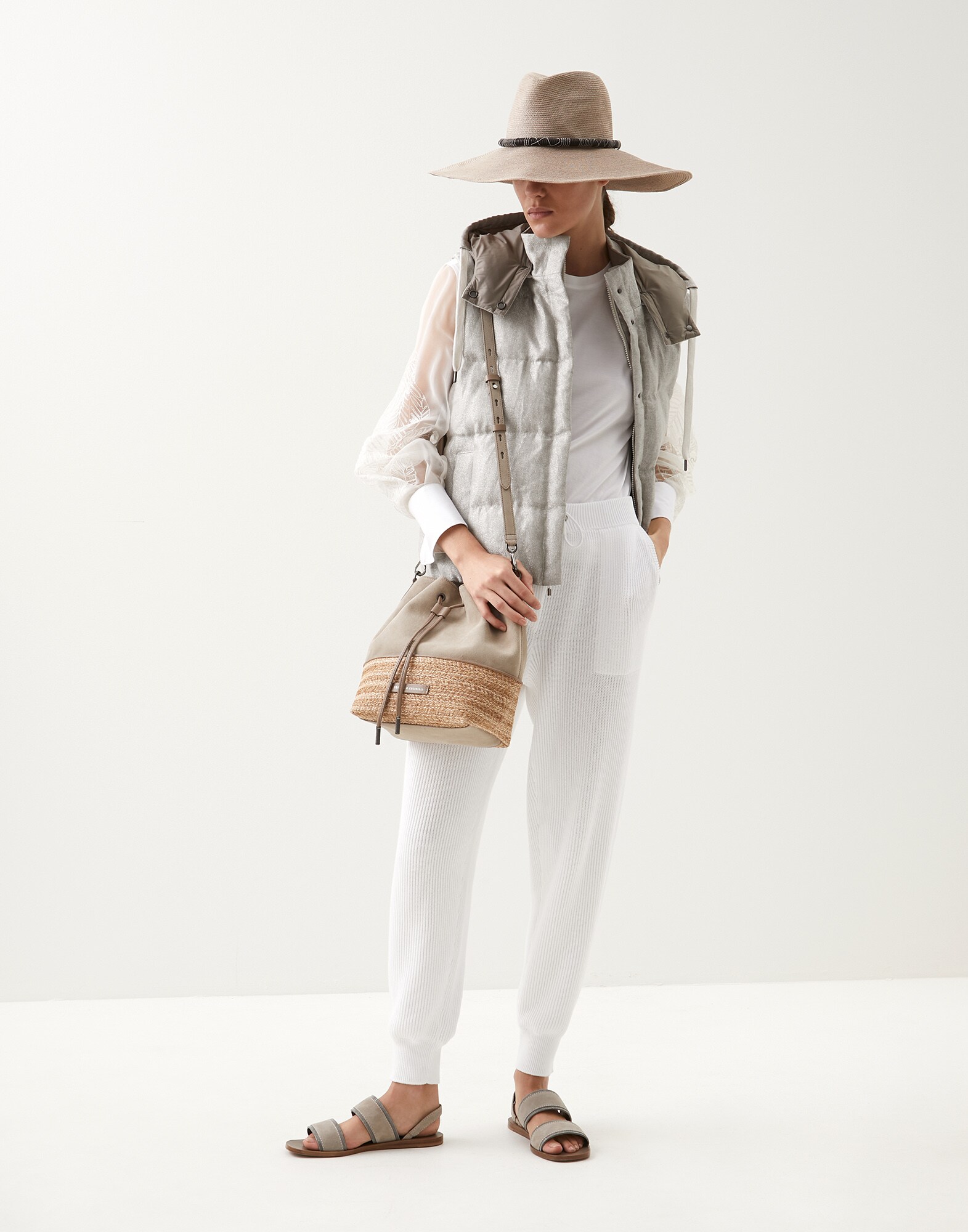 Down Vest - Full look