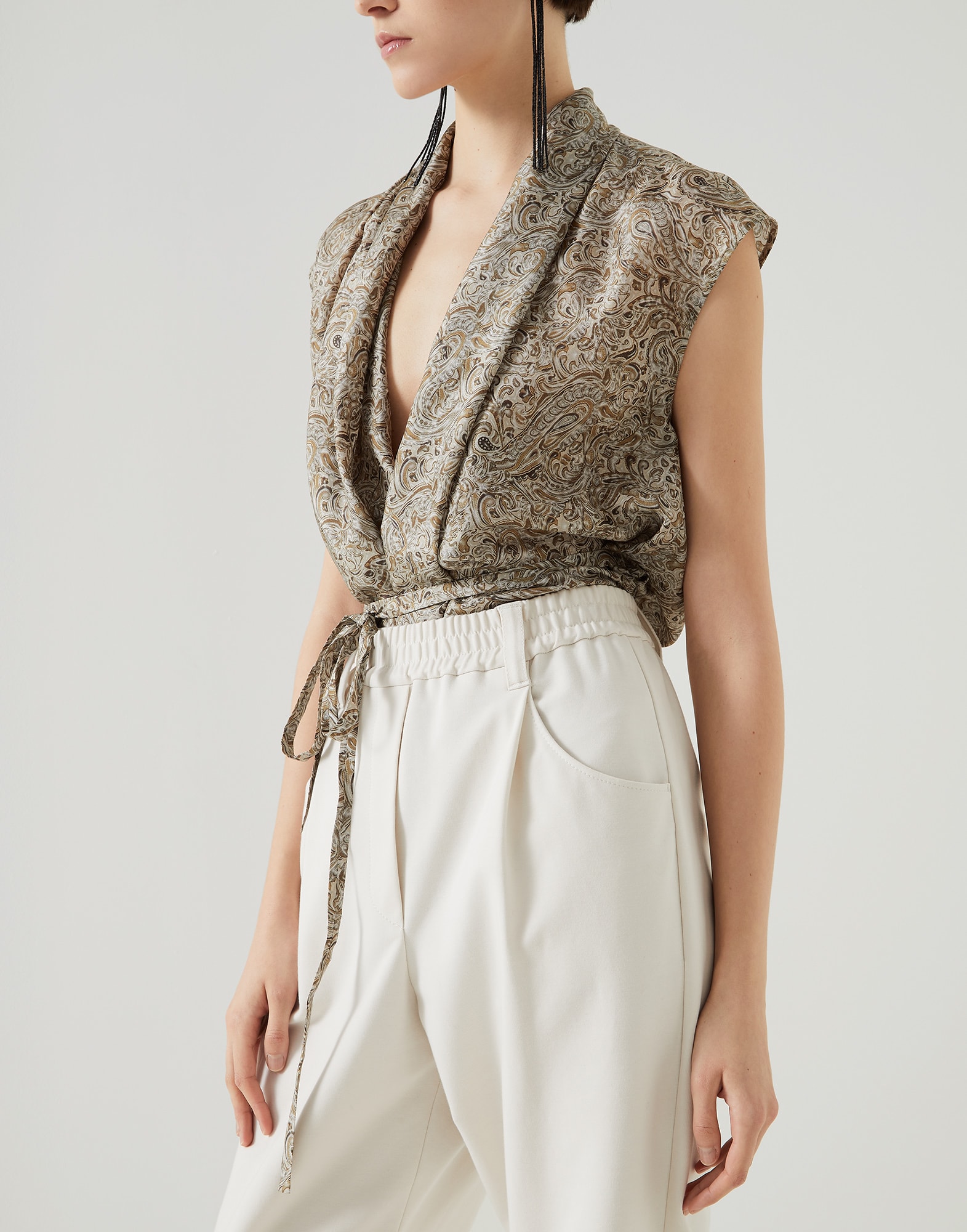 Baggy trousers Vanilla Woman - Brunello Cucinelli
