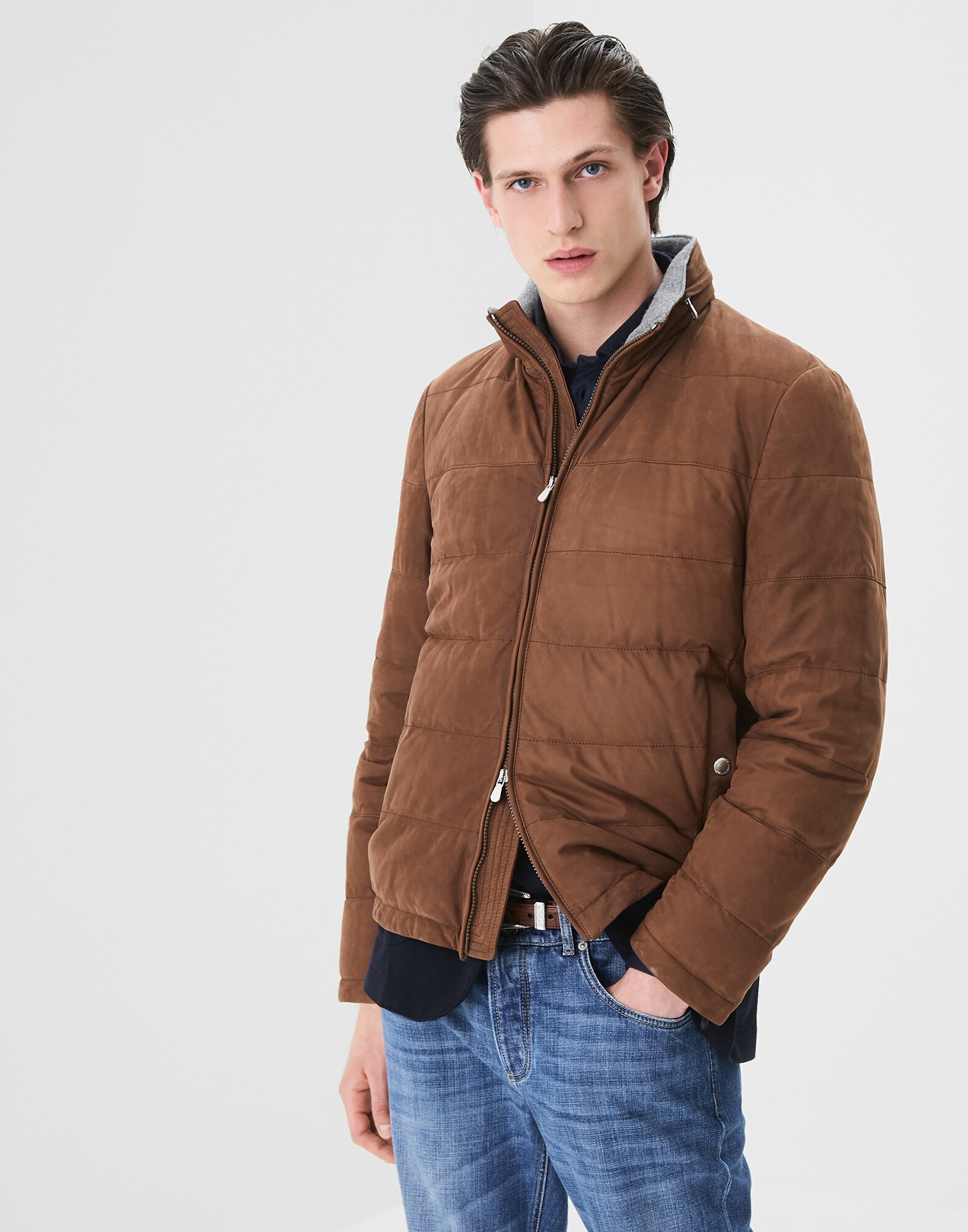 Cuir Marron Homme 1 - Brunello Cucinelli