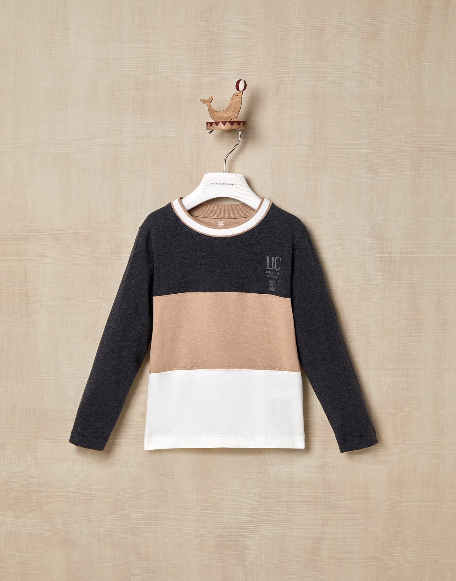 T-Shirt Anthracite Boy 1 - Brunello Cucinelli