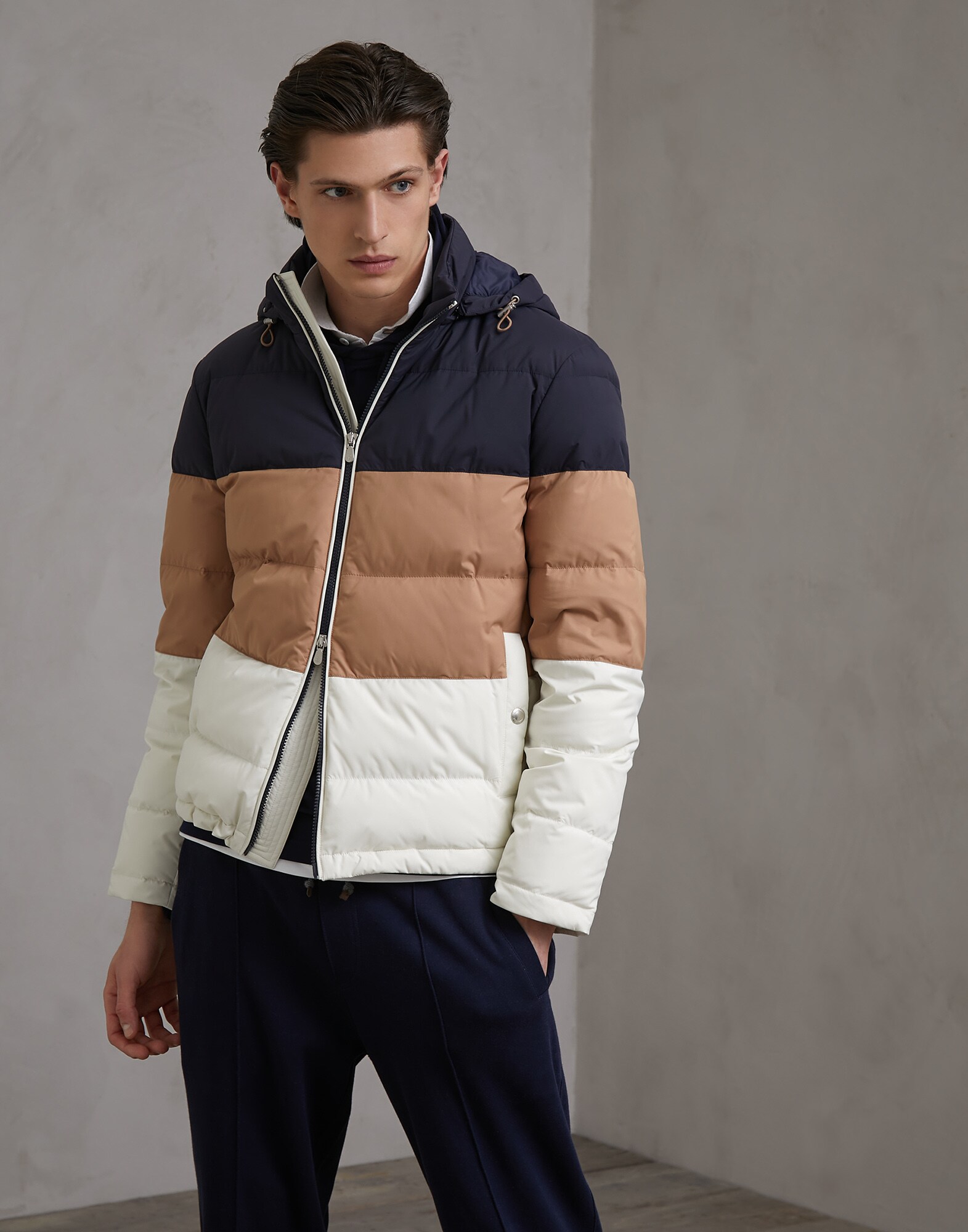Daunenjacke Off-White Herren 1 - Brunello Cucinelli