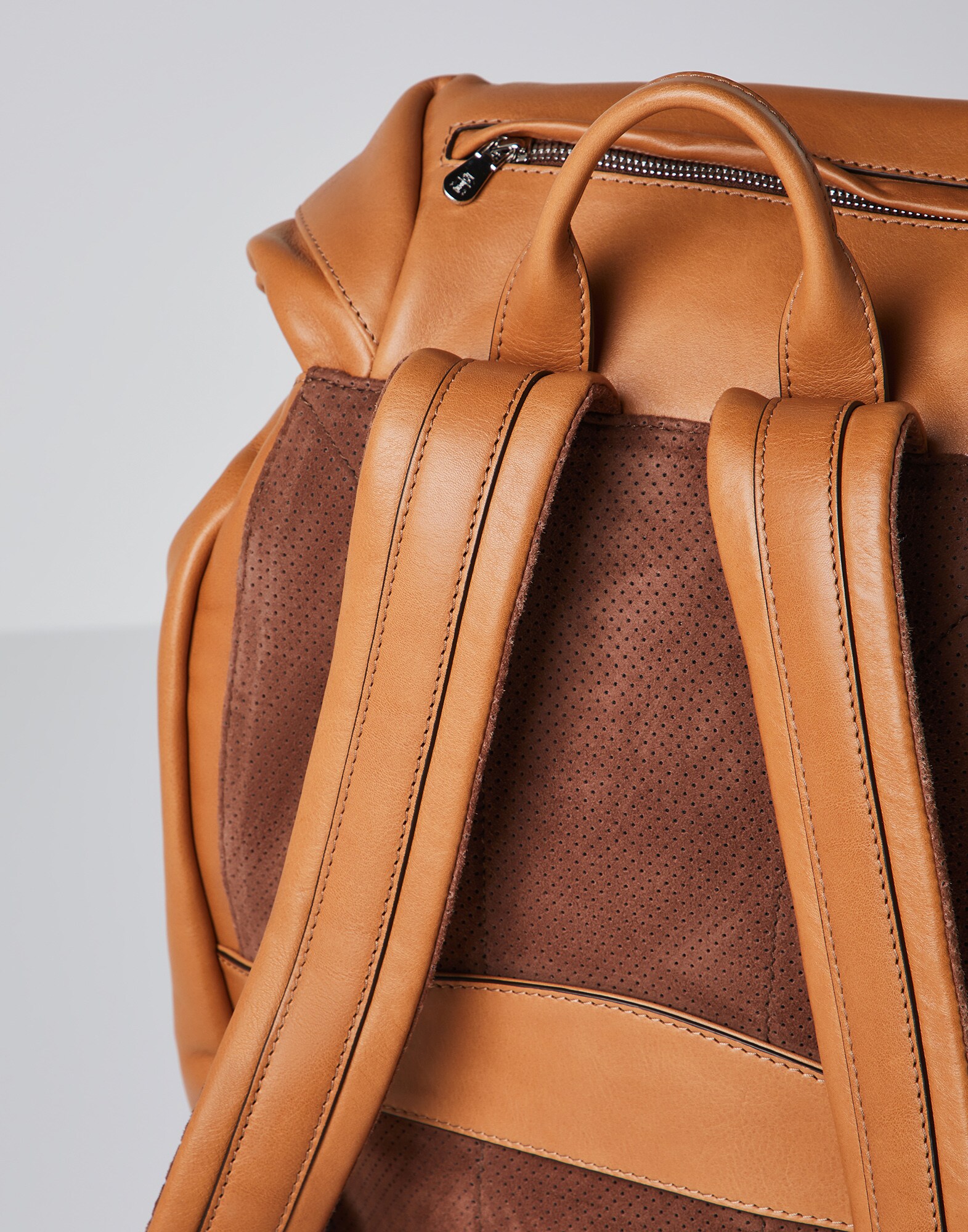 Leather backpack Natural Man - Brunello Cucinelli