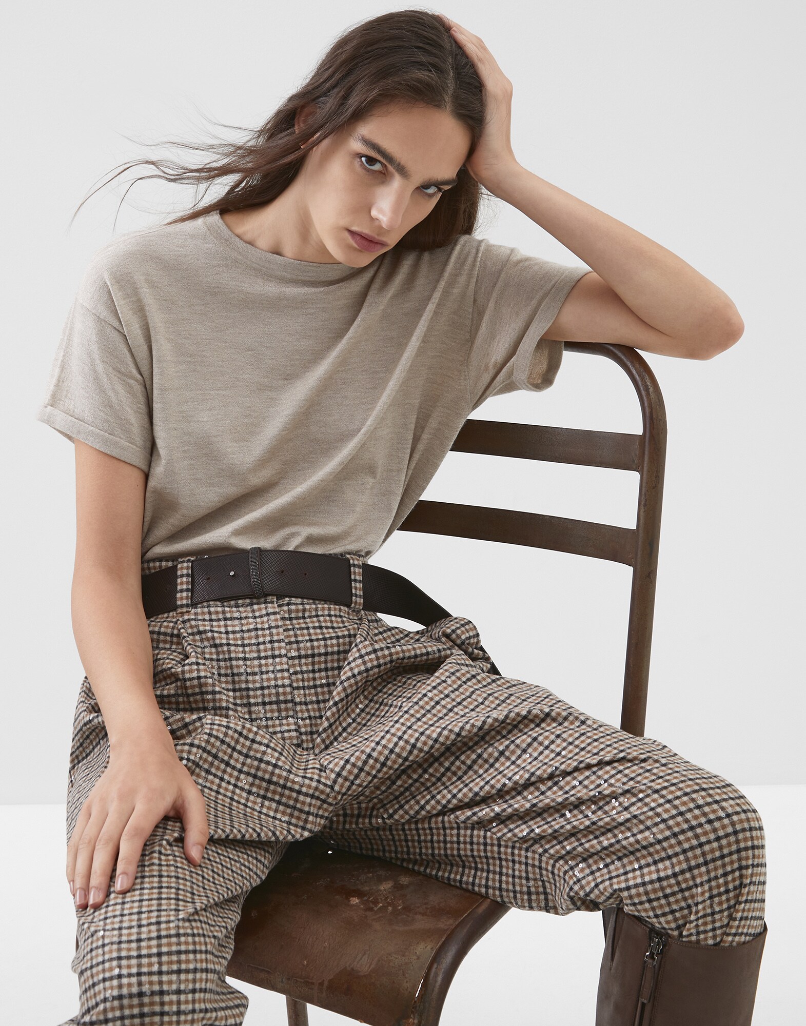 Pullover mit Rundhalsausschnitt - Editorial-Ansicht