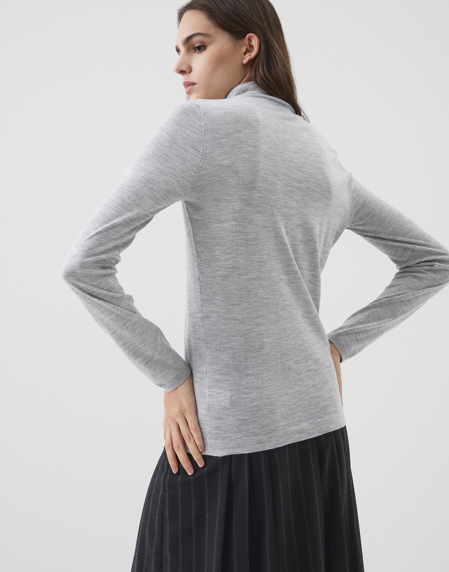 High Neck Sweater - Back view