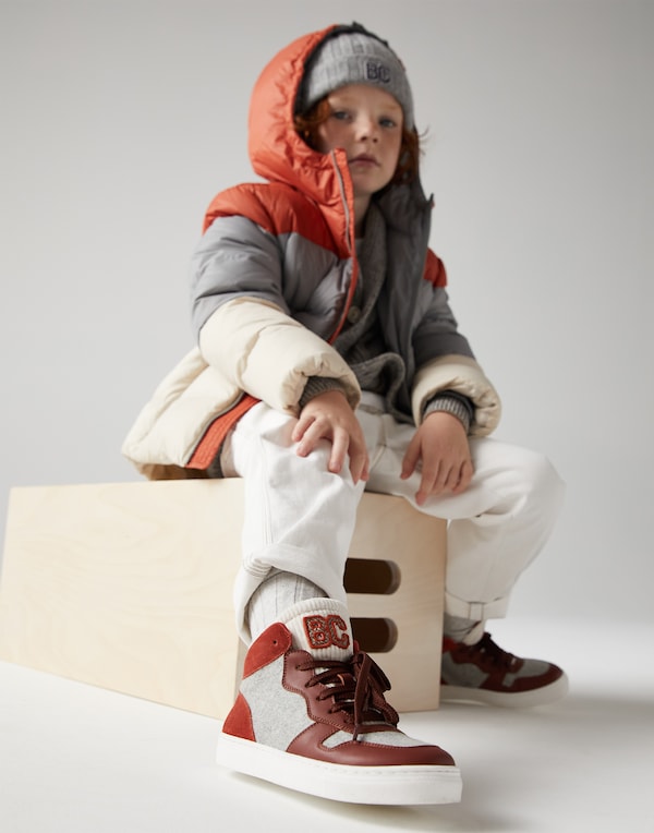 Sneakers alte Rosso Bambino - Brunello Cucinelli 