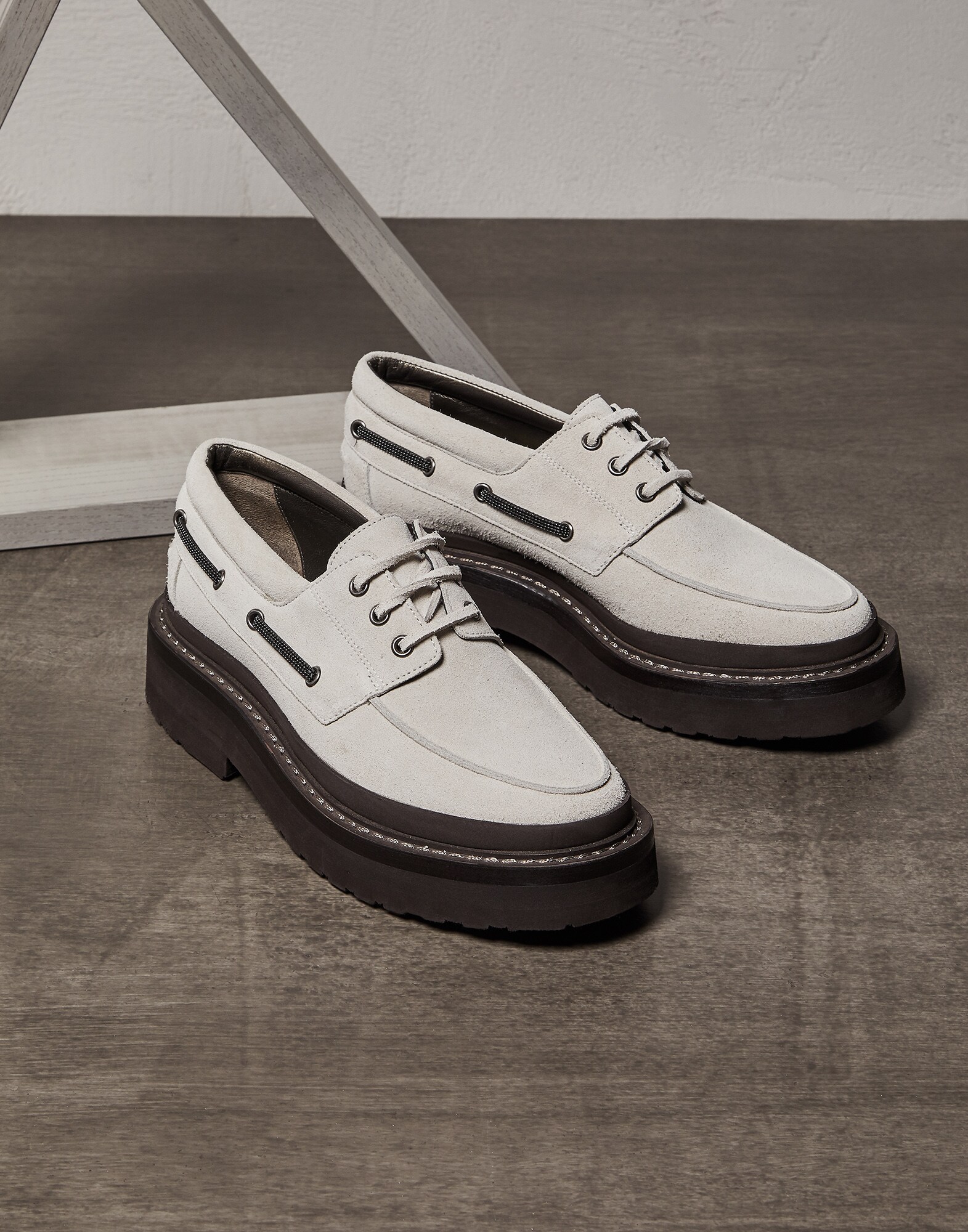 Suede derby Butter Woman - Brunello Cucinelli