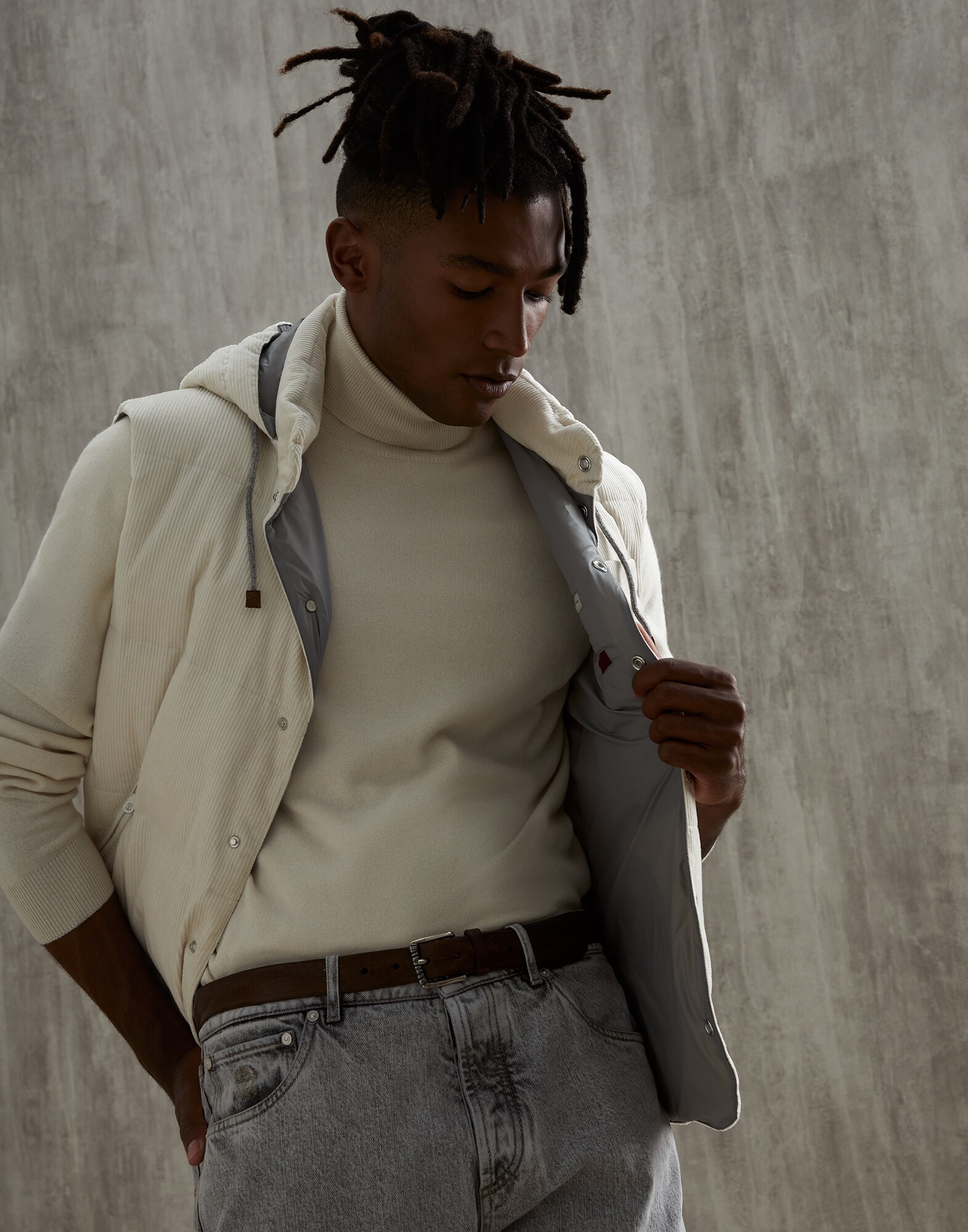 Down vest Milk Man - Brunello Cucinelli