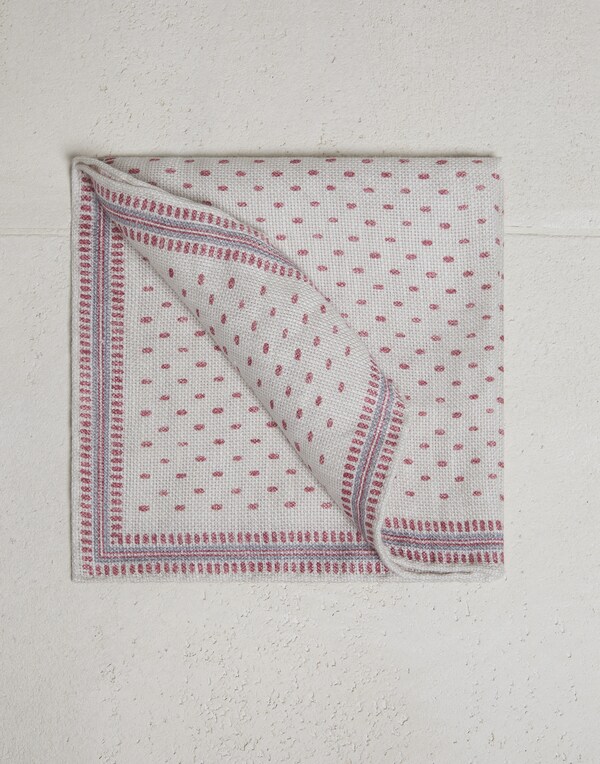 Linen and cotton pocket square Panama Man - Brunello Cucinelli 