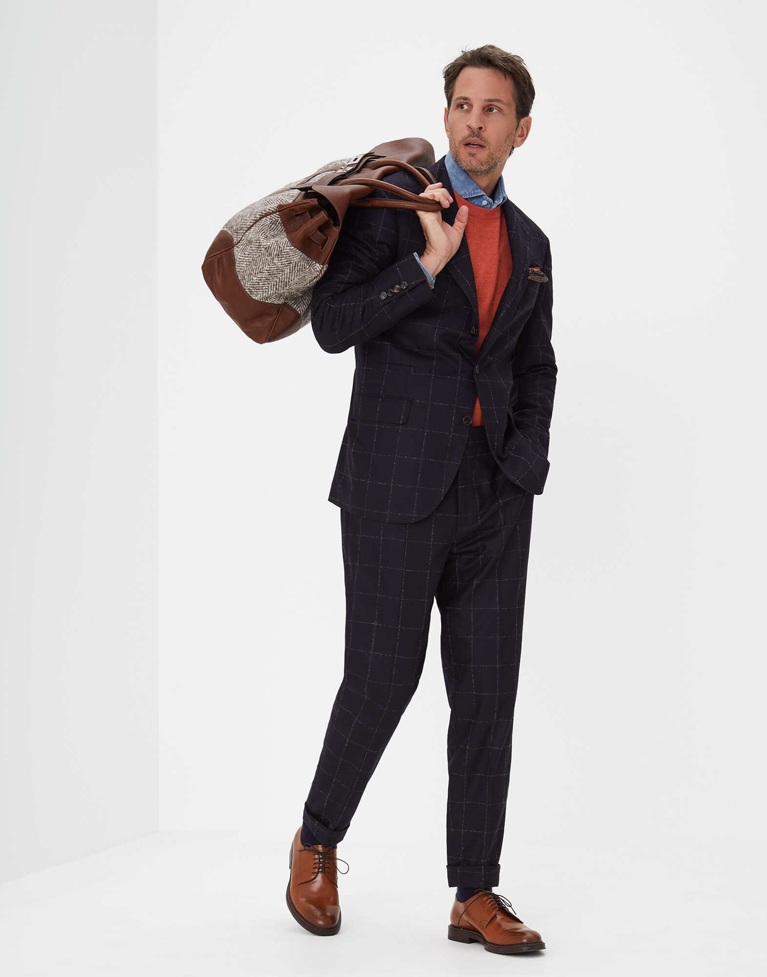 Trousers Navy Blue Man 3 - Brunello Cucinelli