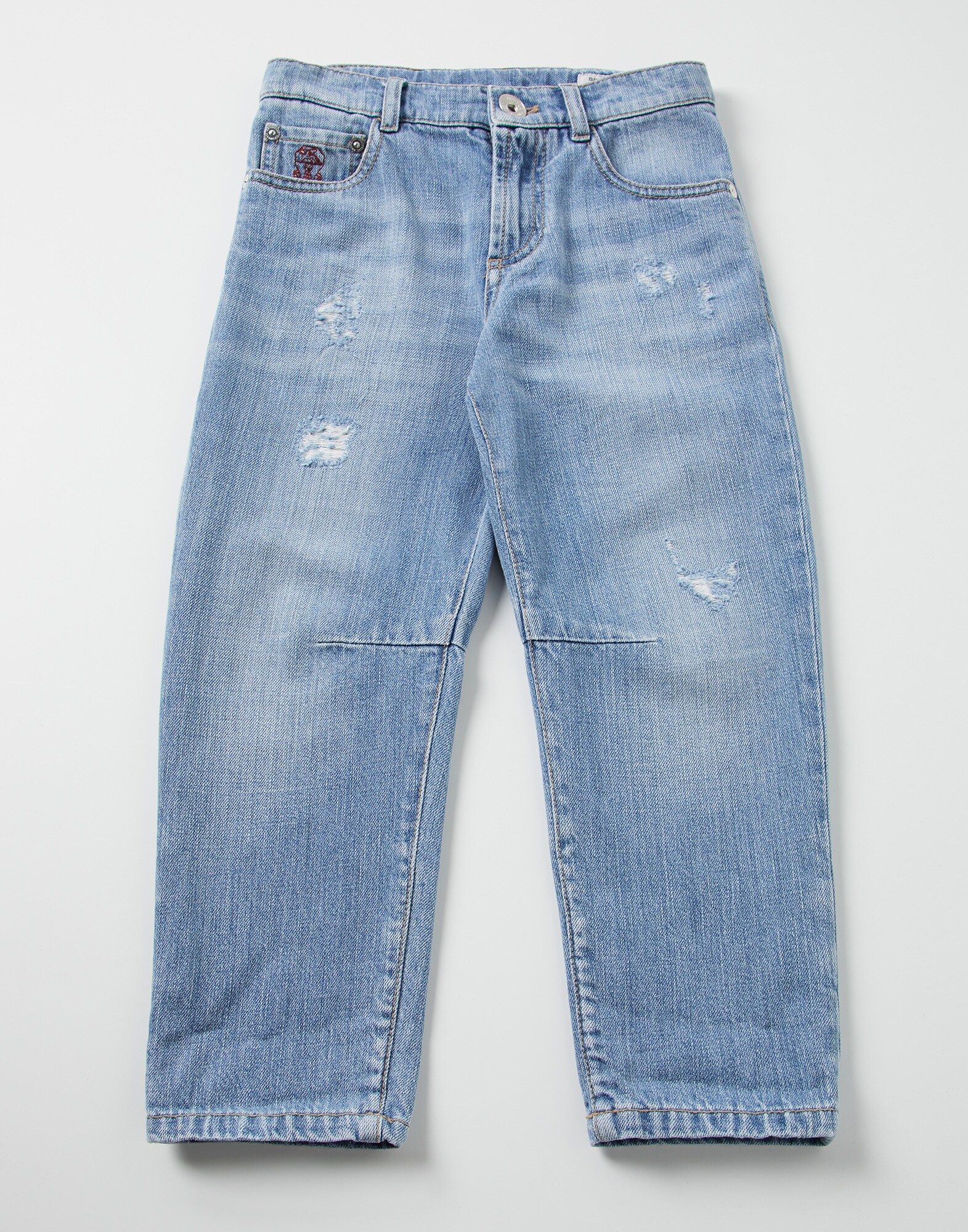 lightweight denim capris