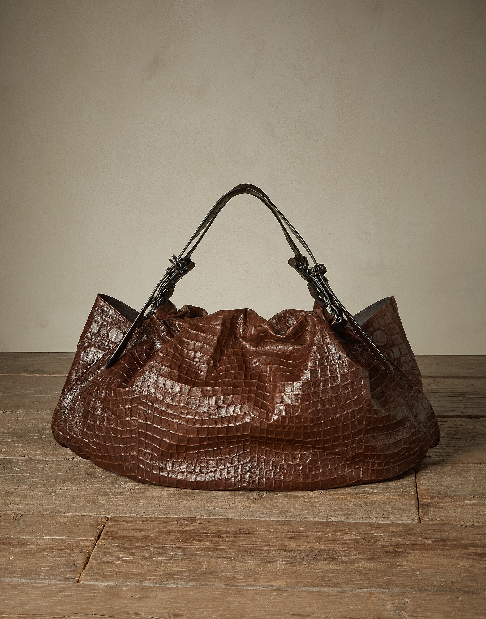 Shopper Bag Rust Brown Woman 0 - Brunello Cucinelli