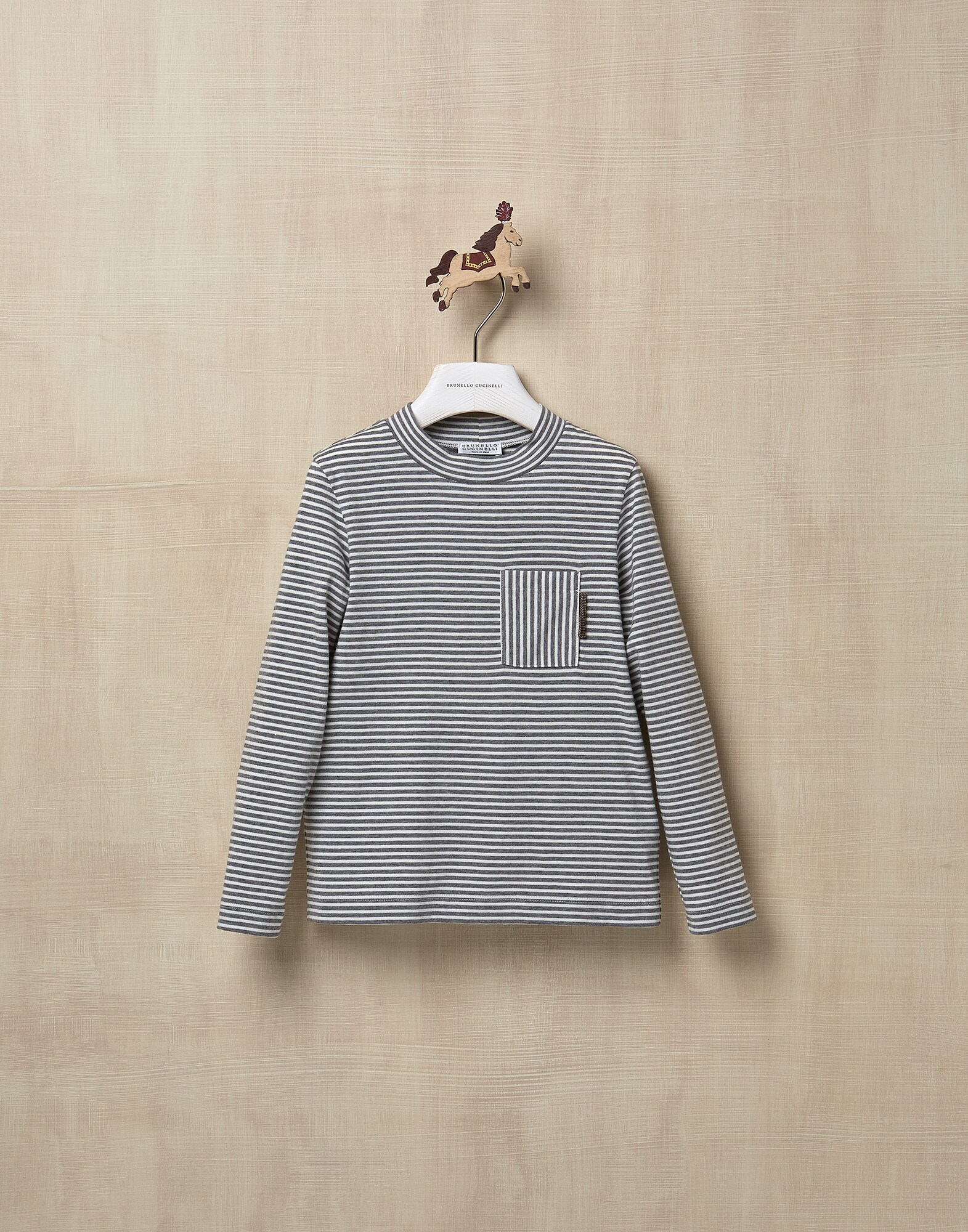 T-Shirt Medium Grey Girl 1 - Brunello Cucinelli