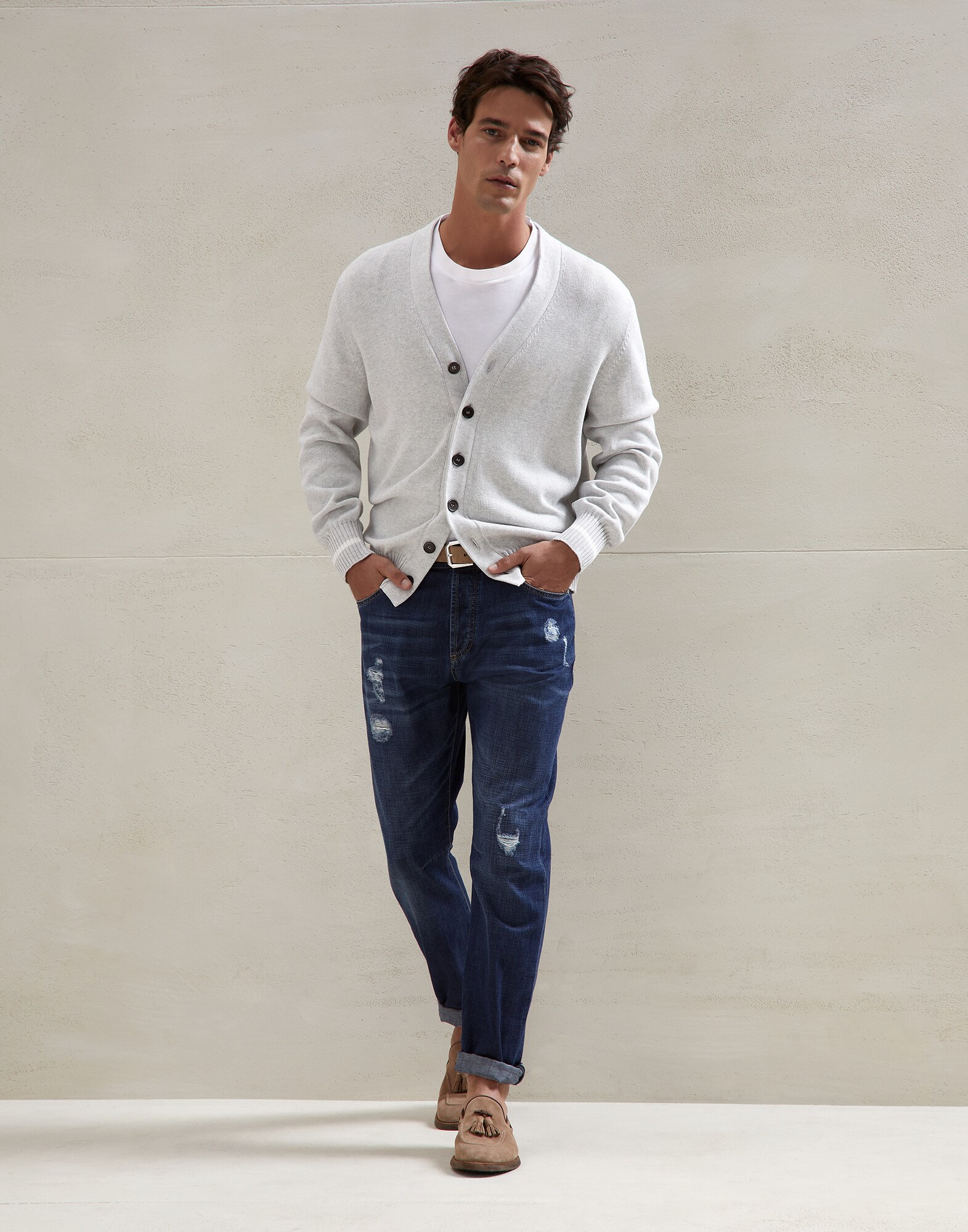 Button-front Cardigan - Full look