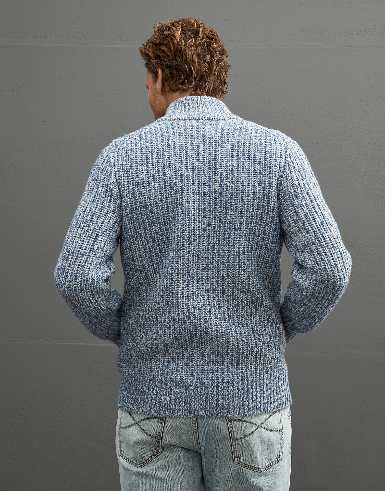 Zip-front Cardigan - Back view