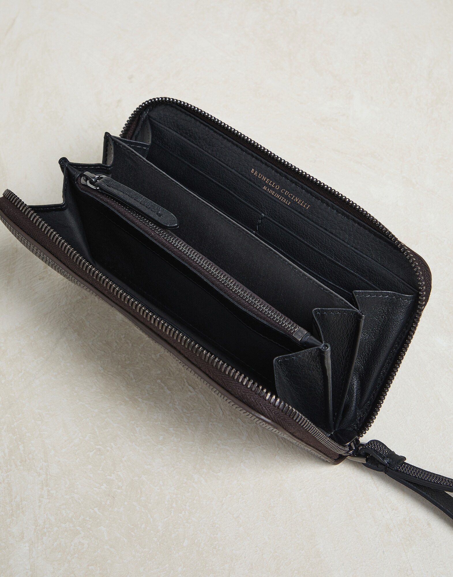 Wallet with monili Rust Brown Woman - Brunello Cucinelli