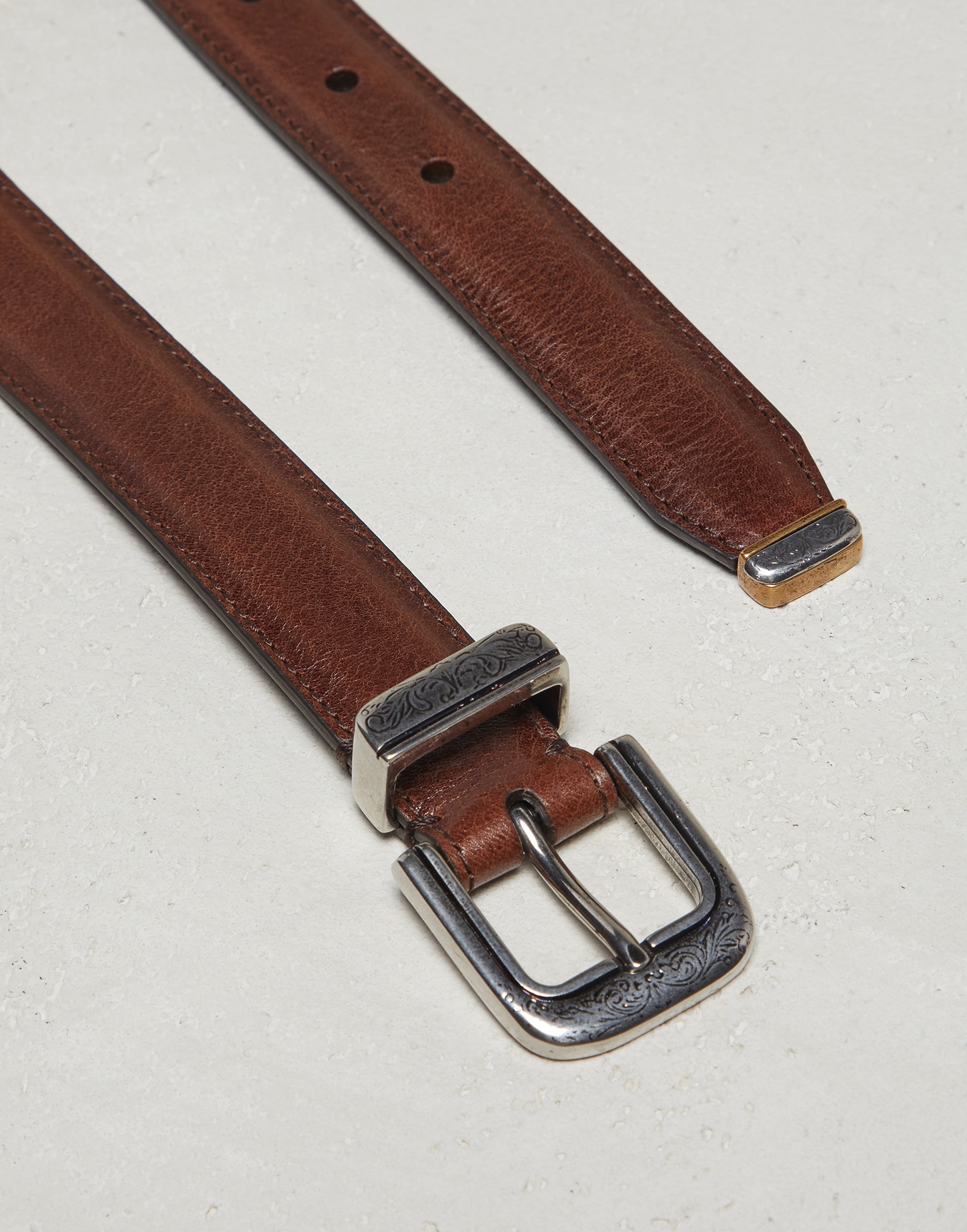 Leather belts for men | Brunello Cucinelli