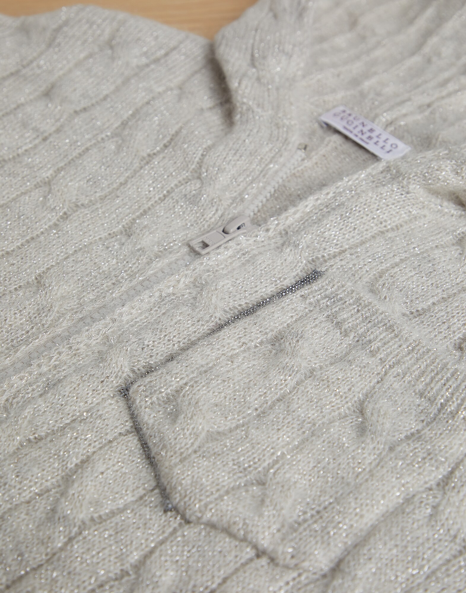 Hooded Cardigan - Detail view