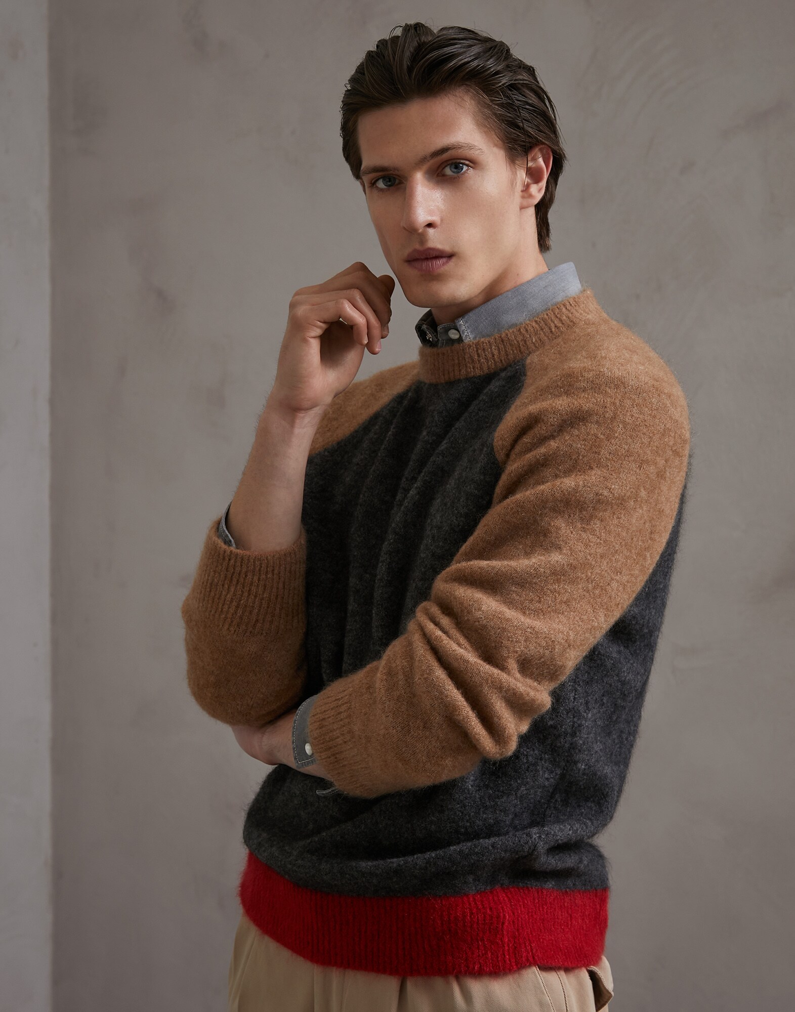 Mohair and wool sweater