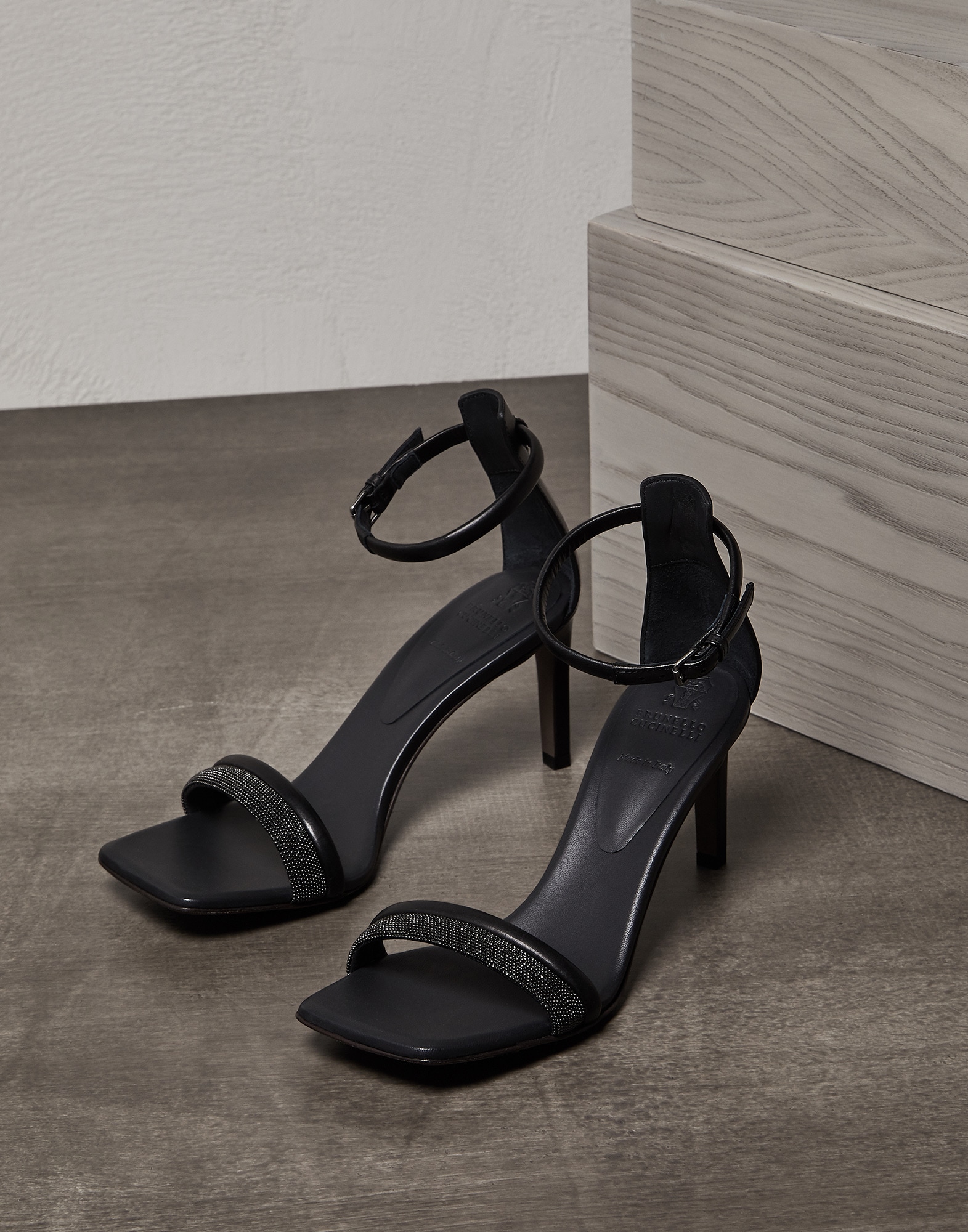 Matte calfskin heels Black Woman - Brunello Cucinelli