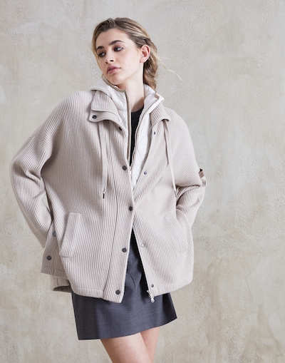 3-in-1 outerwear jacket Cool Beige Woman -
                        Brunello Cucinelli
                    