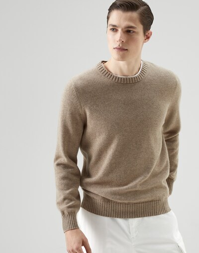 Cashmere sweater Brown Man - Brunello Cucinelli