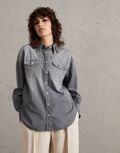 Denim Shirt - Front view