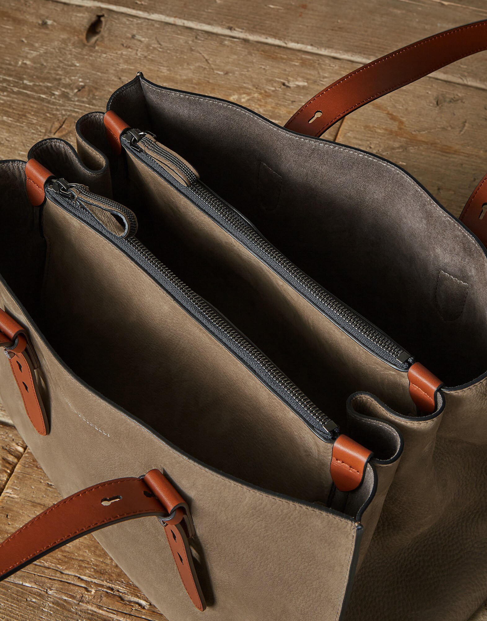Shopper Bag Hazelnut Woman 3 - Brunello Cucinelli