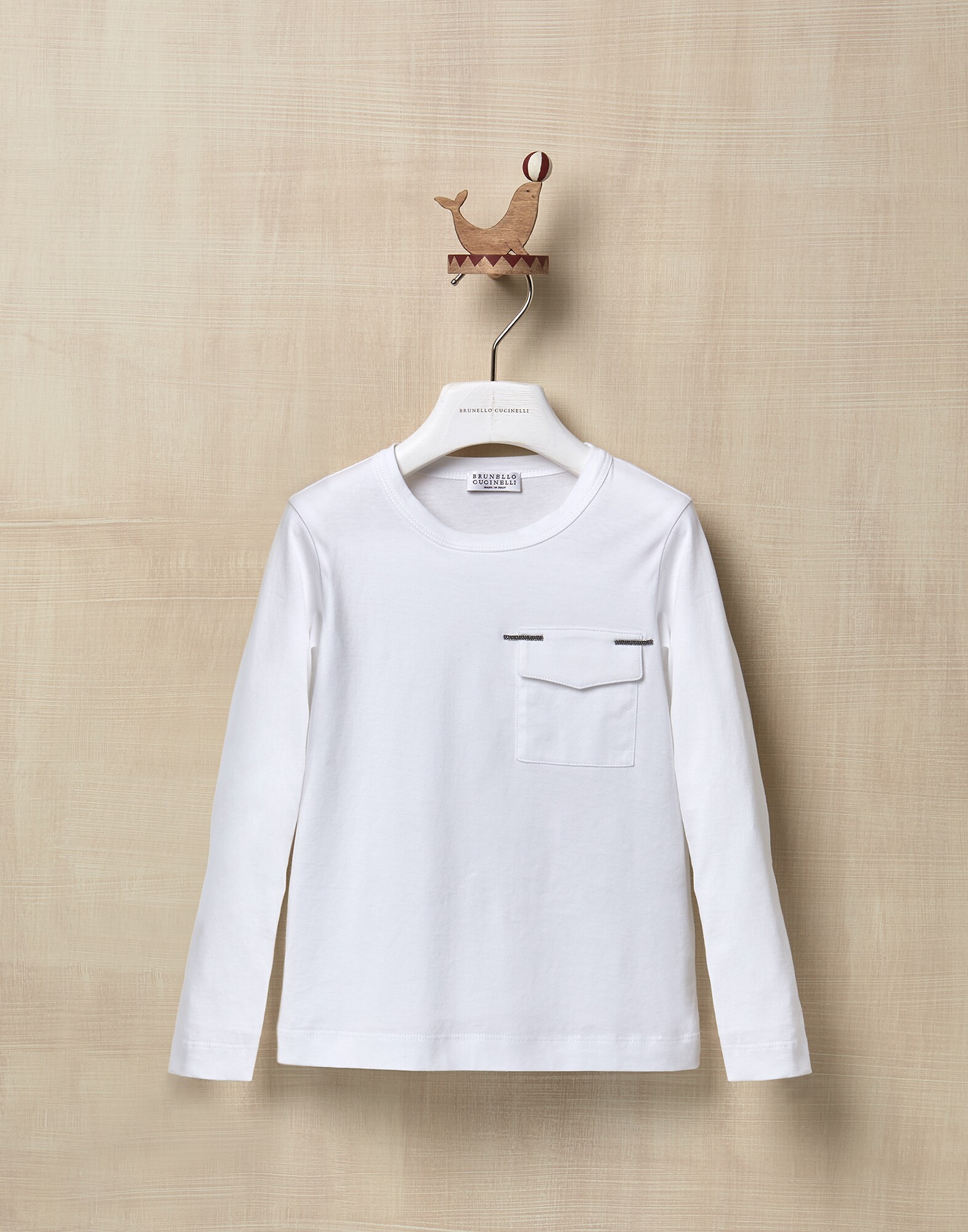 Tシャツ ホワイト ガールズ 1 - Brunello Cucinelli