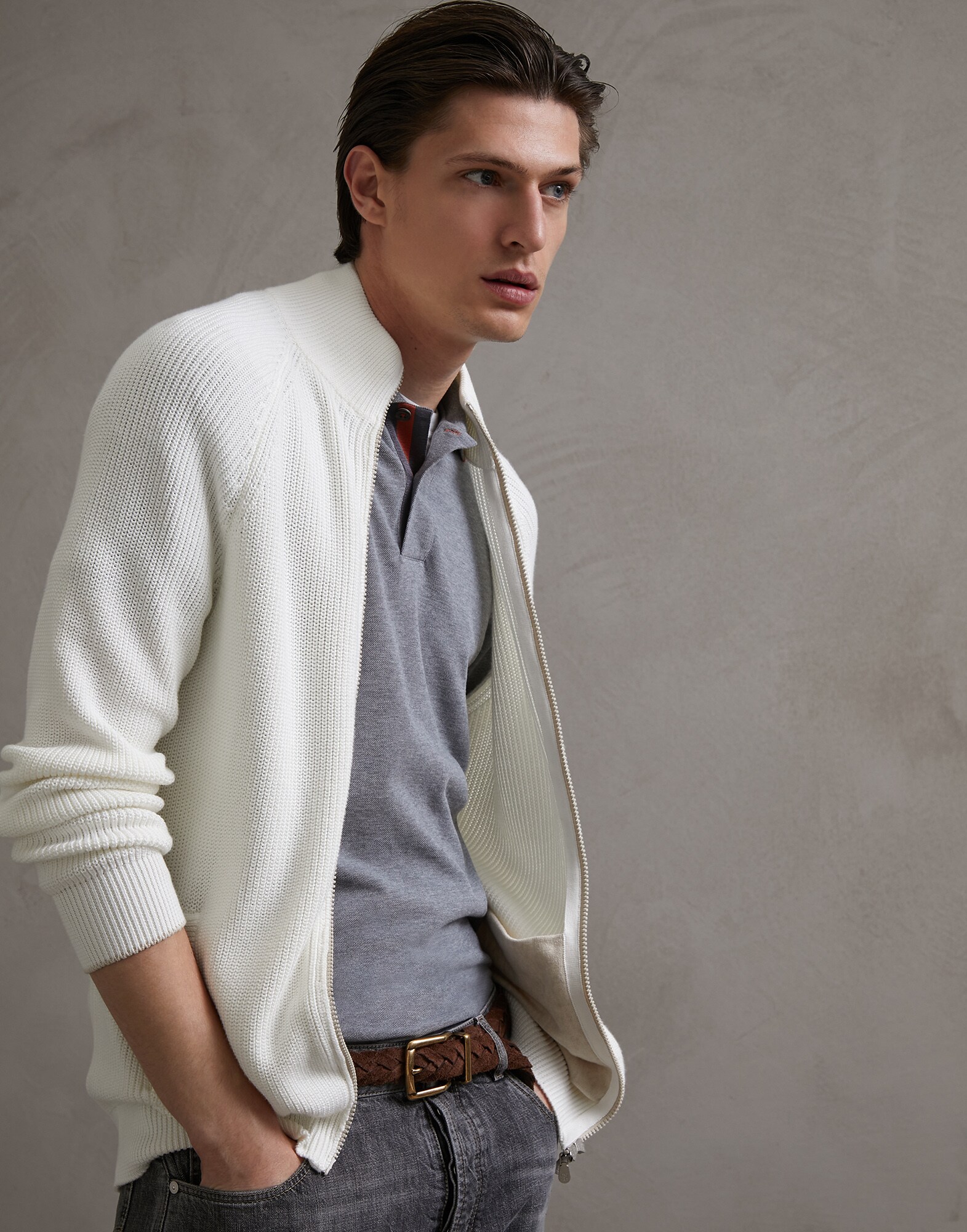 Zip-front Cardigan - Editorial