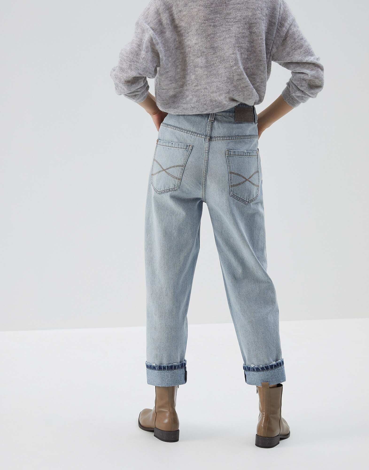 Denim Trousers - Back view