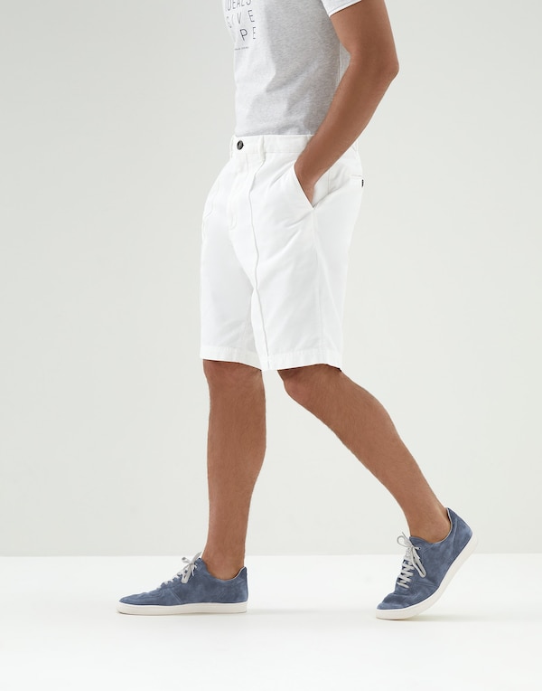 Bermuda shorts with crête Snow Man - Brunello Cucinelli 