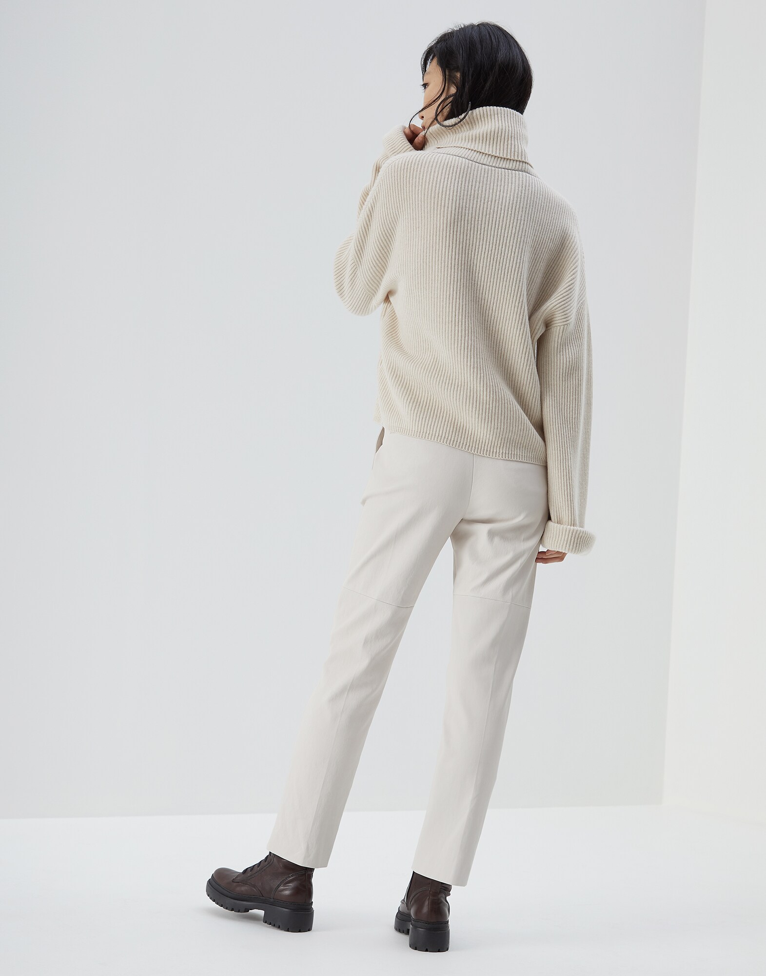 High Neck Sweater - Back