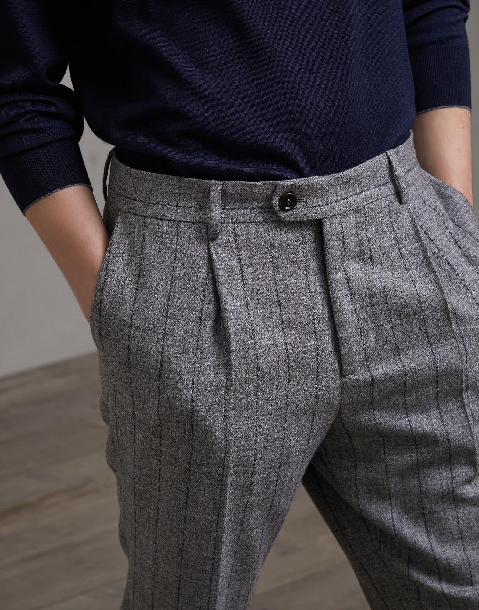 Trousers Medium Grey Man 2 - Brunello Cucinelli