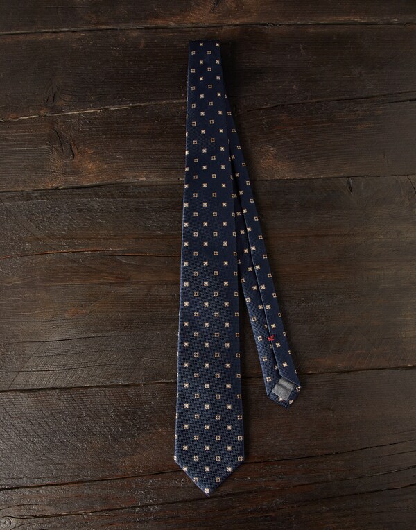 Cravate en soie Bleu Marine Homme - Brunello Cucinelli 