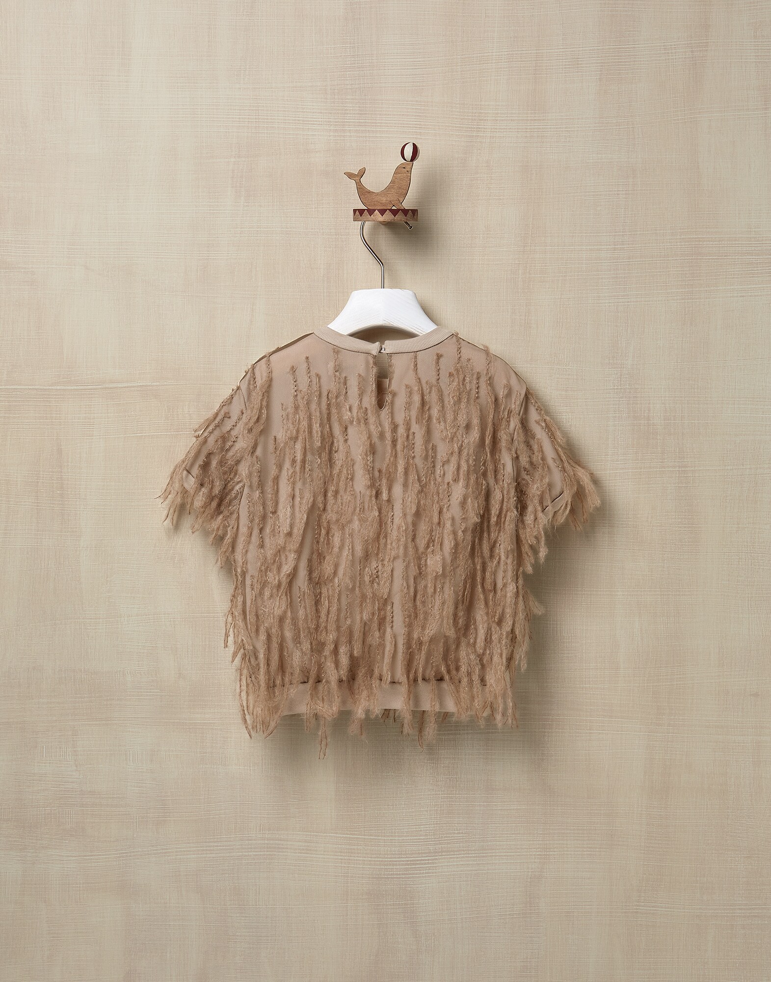 T-Shirt Light Brown Girl 1 - Brunello Cucinelli