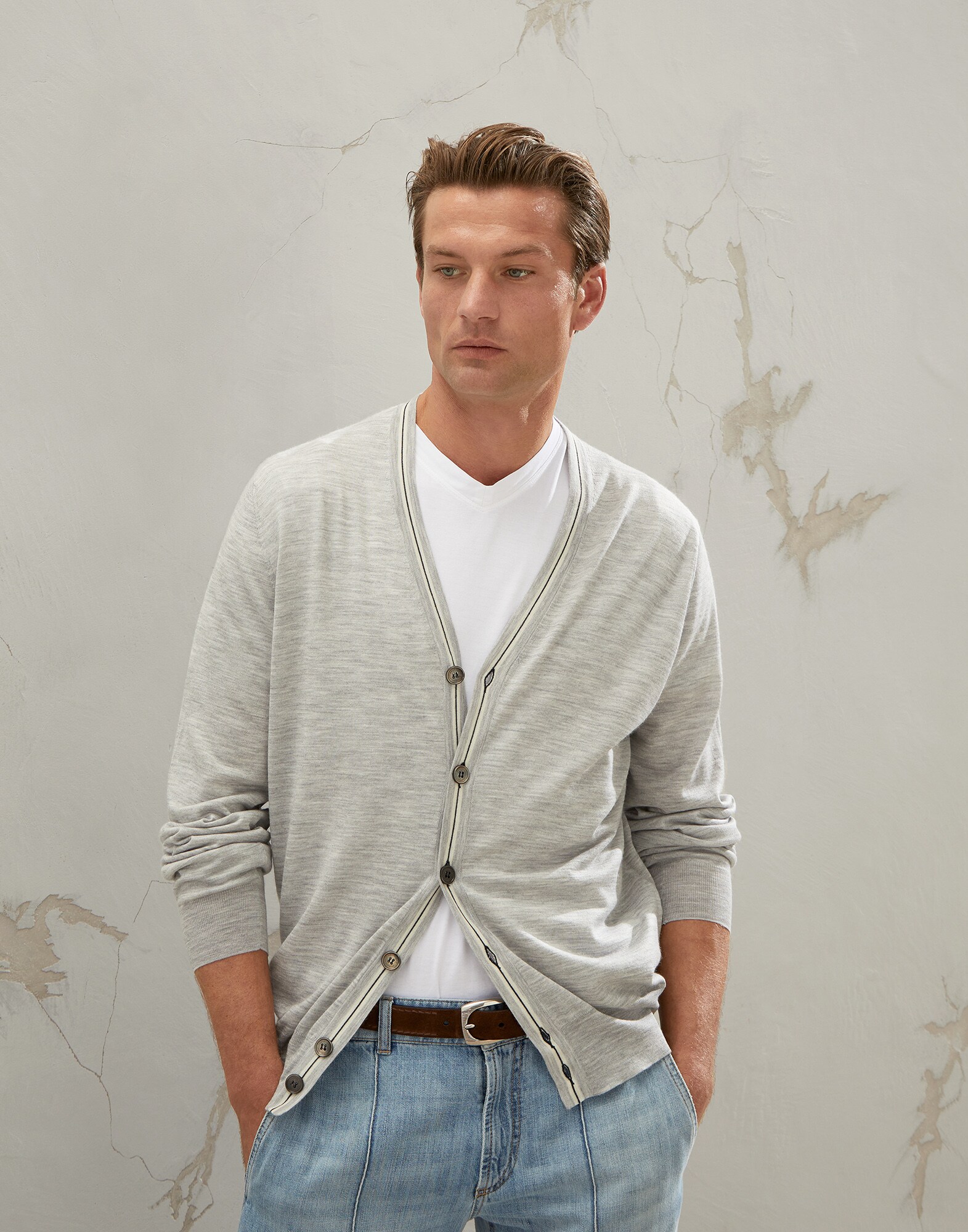 Button-front Cardigan - Front view