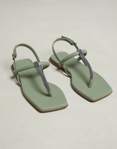Sandals with Fastening - Front view